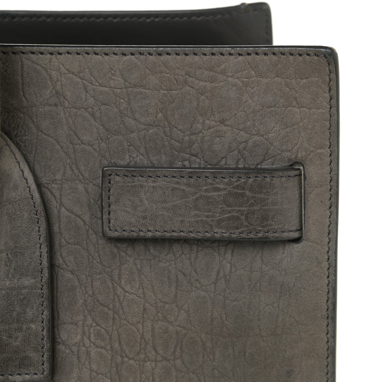 Saint Laurent Crocodile Embossed Nubuck Small Sac De Jour Dark Anthracite 20 of 28