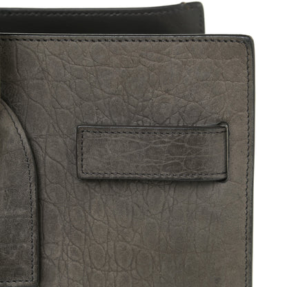 Saint Laurent Crocodile Embossed Nubuck Small Sac De Jour Dark Anthracite 20 of 28