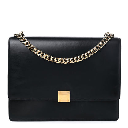 Celine Smooth Calfskin Large Case Chain Flap Black 1 of 16