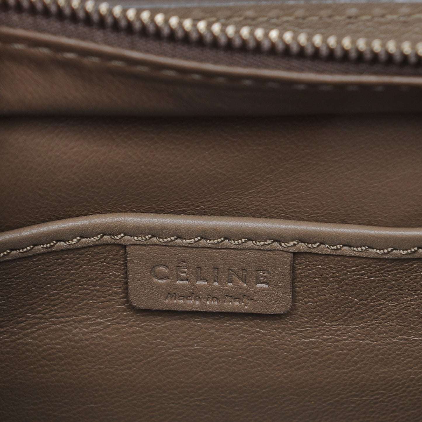 Smooth Calfskin Nano Luggage Camel