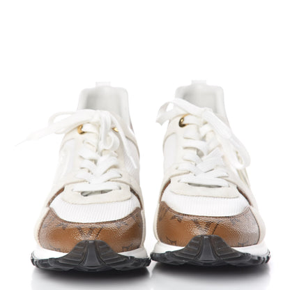 Louis Vuitton Suede Reverse Monogram Run Away Sneakers 37 White 2 of 10