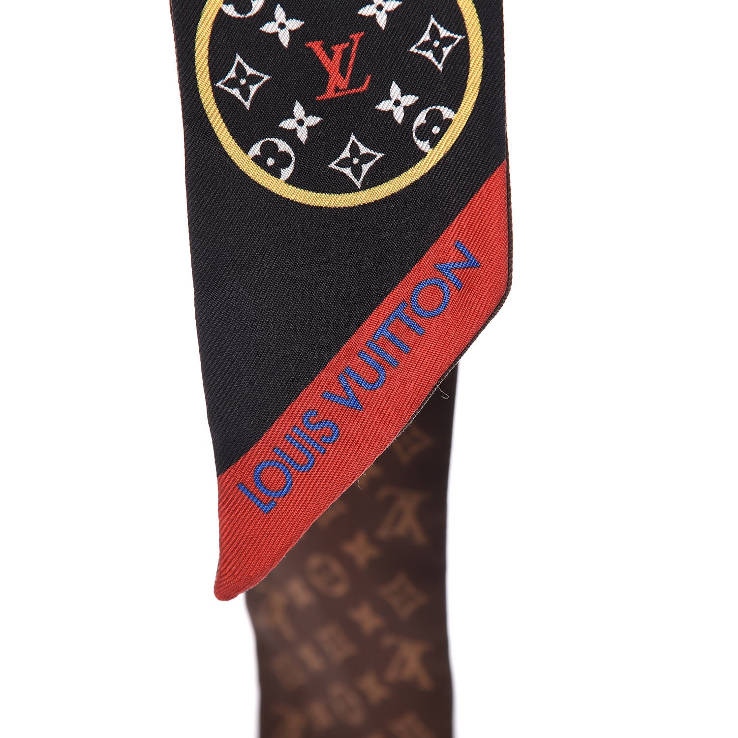 Louis Vuitton Silk Monogram LV Stories BB Bandeau Black 4 of 6