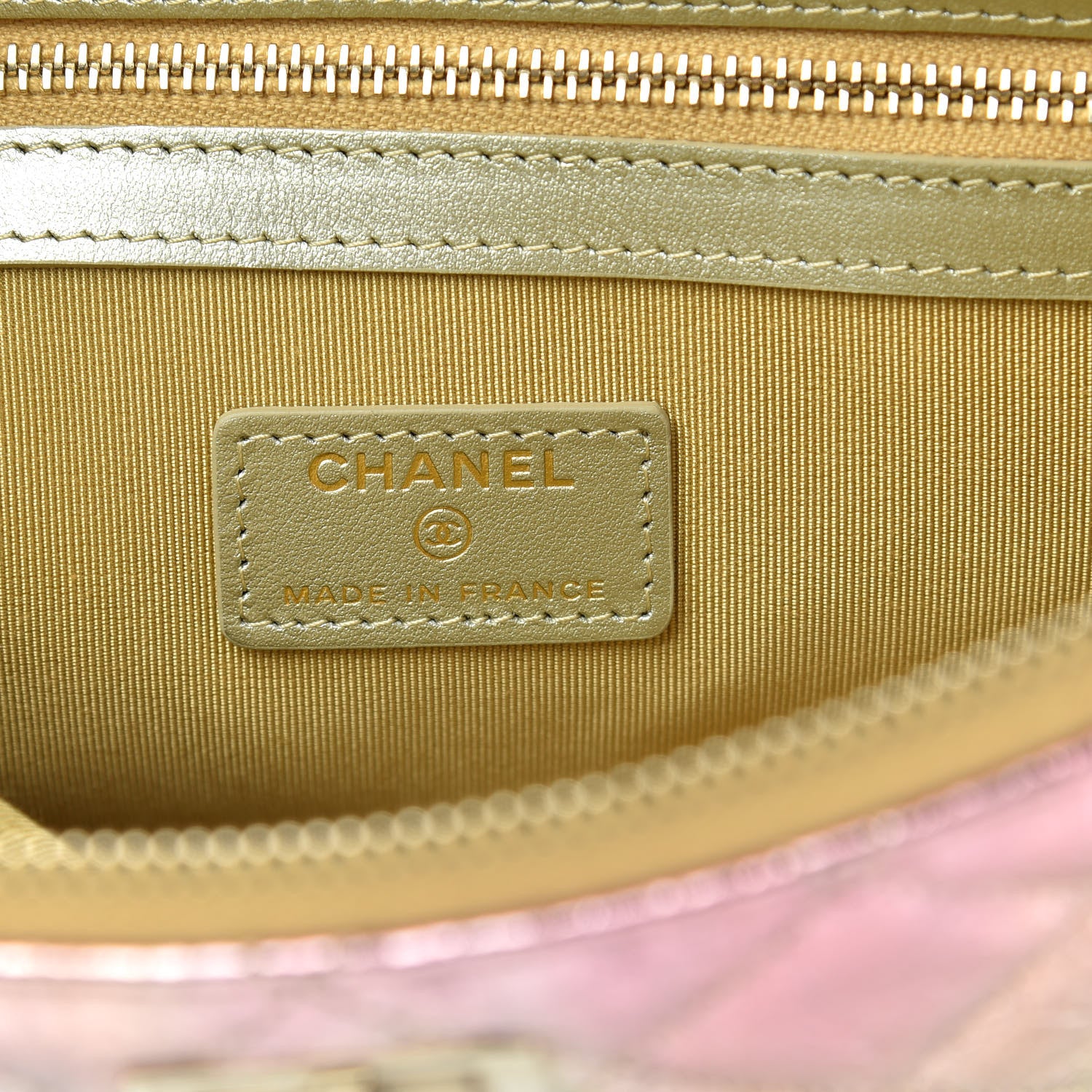 Chanel Metallic Goatskin Quilted Medium 2.55 Reissue Cosmetic Case Multicolor 6 of 7