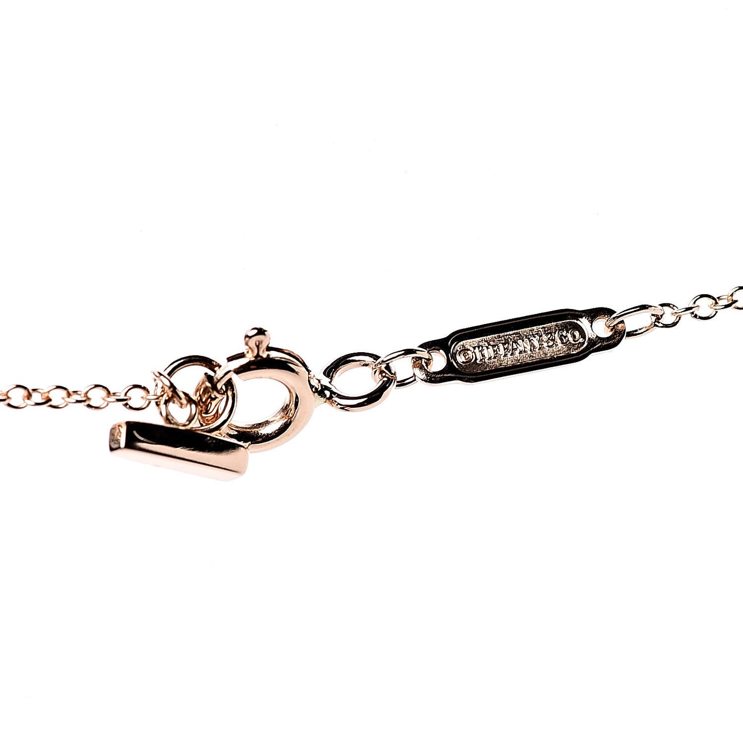 18K Rose Gold T Smile Pendant Necklace