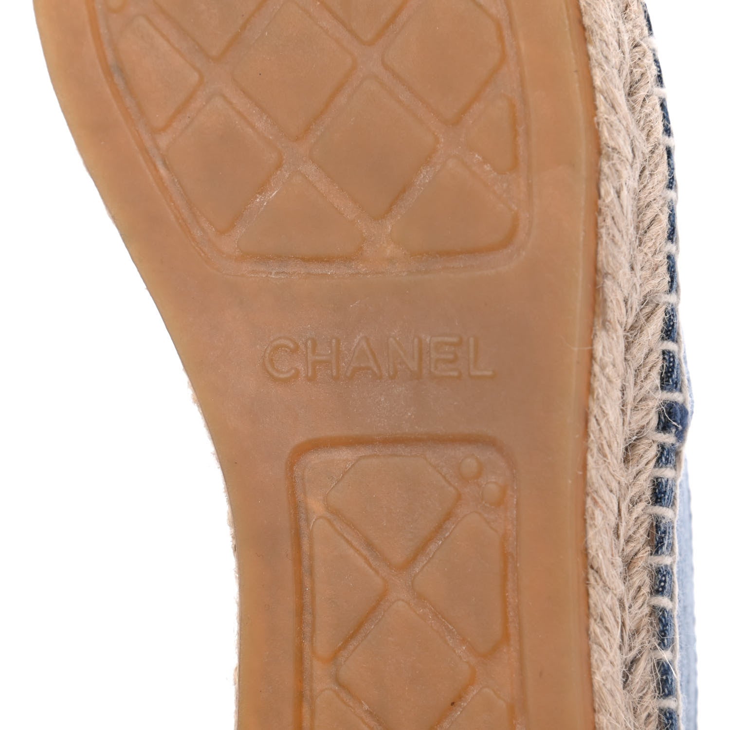 Chanel Denim CC Espadrilles 39 Blue Black 7 of 10