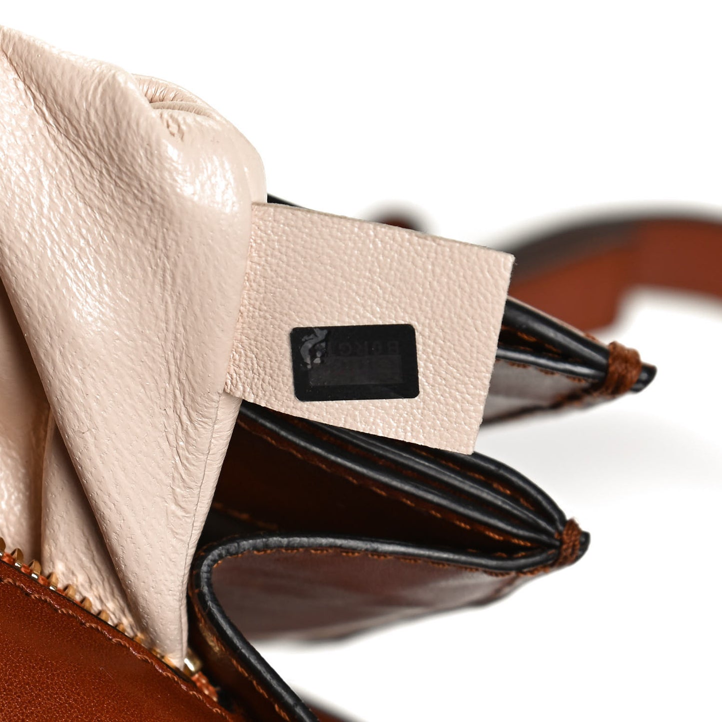 Calfskin Louise Shoulder Bag Brown