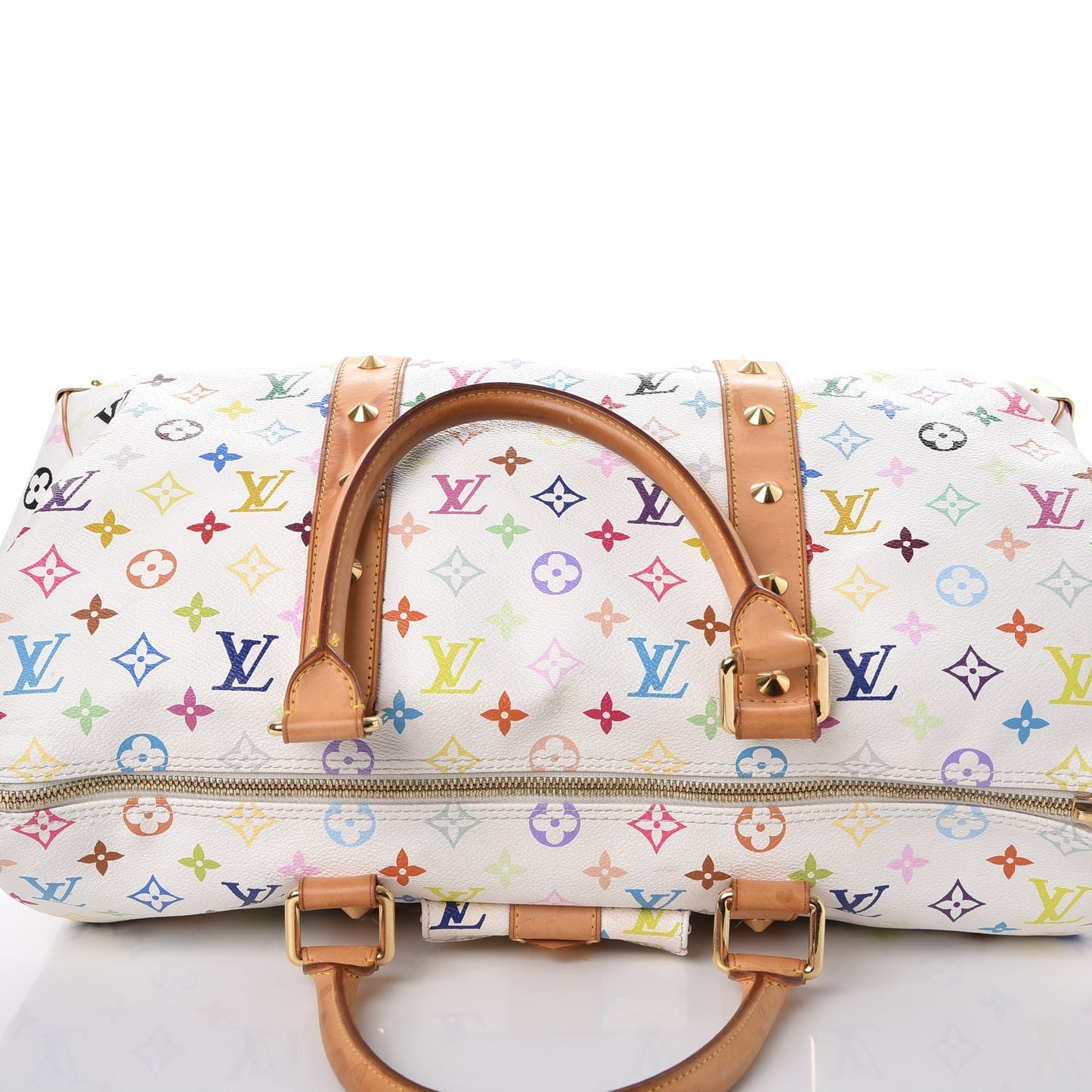 Monogram Multicolor Keepall 45 White