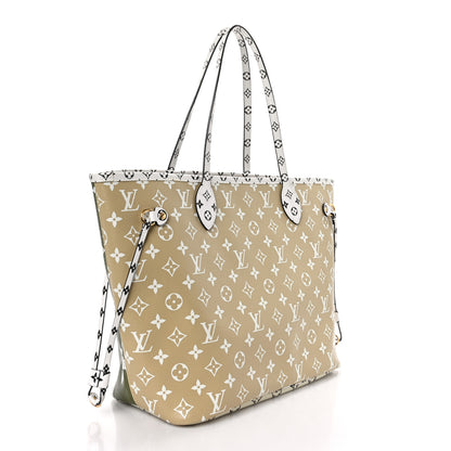 Louis Vuitton Monogram Giant Neverfull MM Kaki 3 of 9