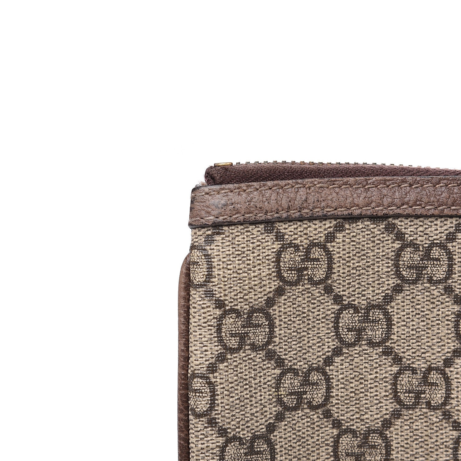 Gucci GG Supreme Monogram Large Ophidia Pouch Clutch Brown 9 of 12