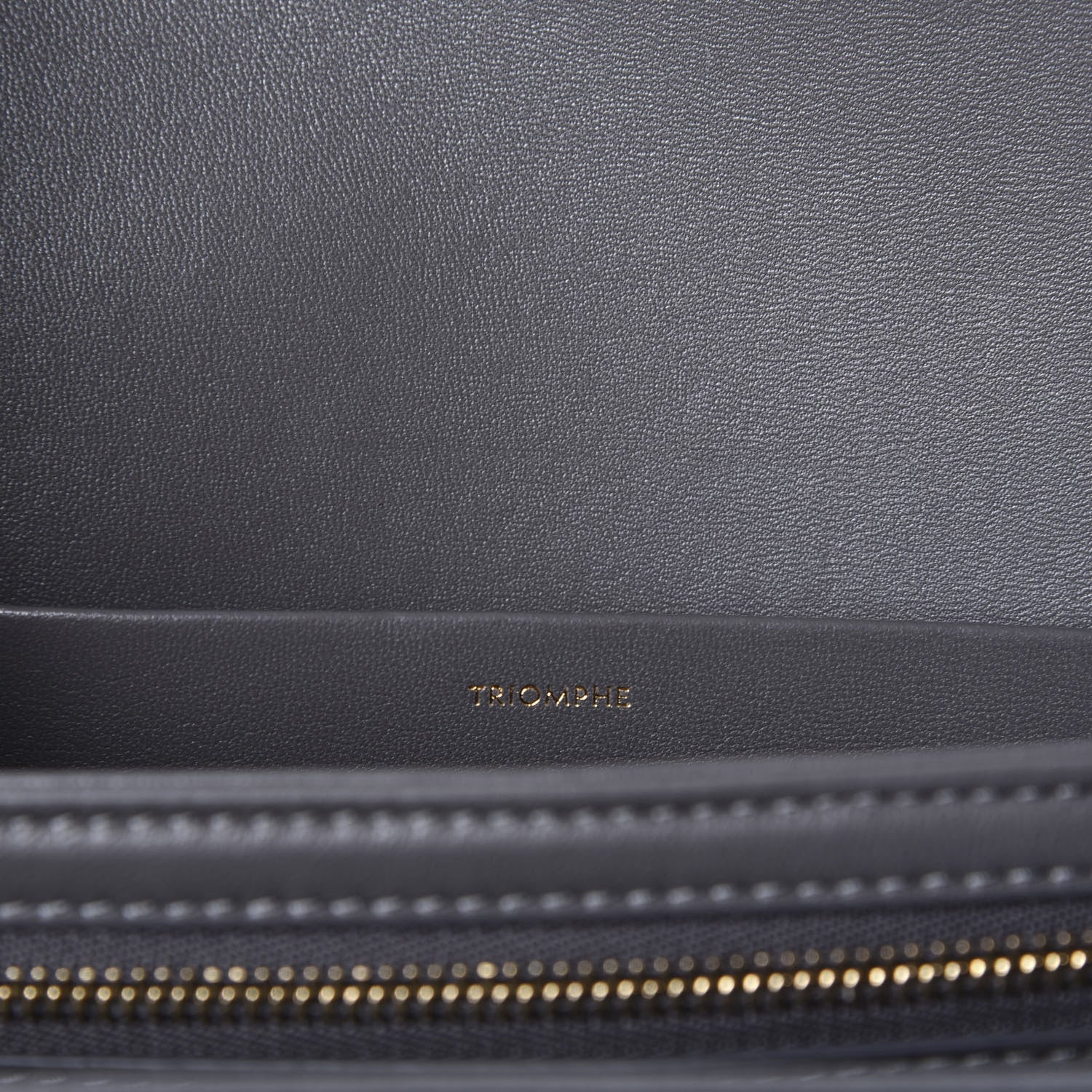 Celine Shiny Calfskin Medium Triomphe Grey 8 of 9