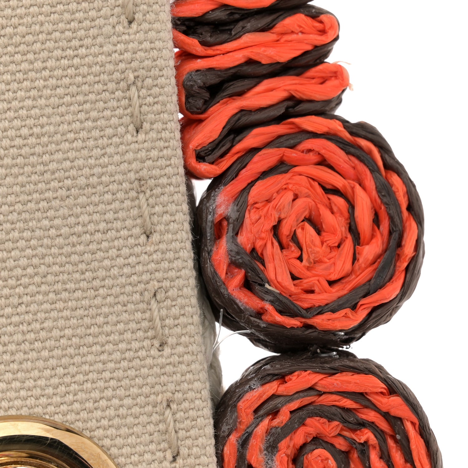 Dolce & Gabbana Raffia Crochet Embroidered Padlock Flap Satchel Multicolor 12 of 13