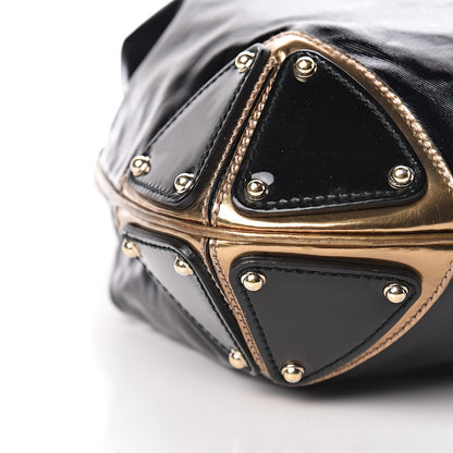 Gucci Coated Canvas Medium Indy Top Handle Hobo Black 8 of 12