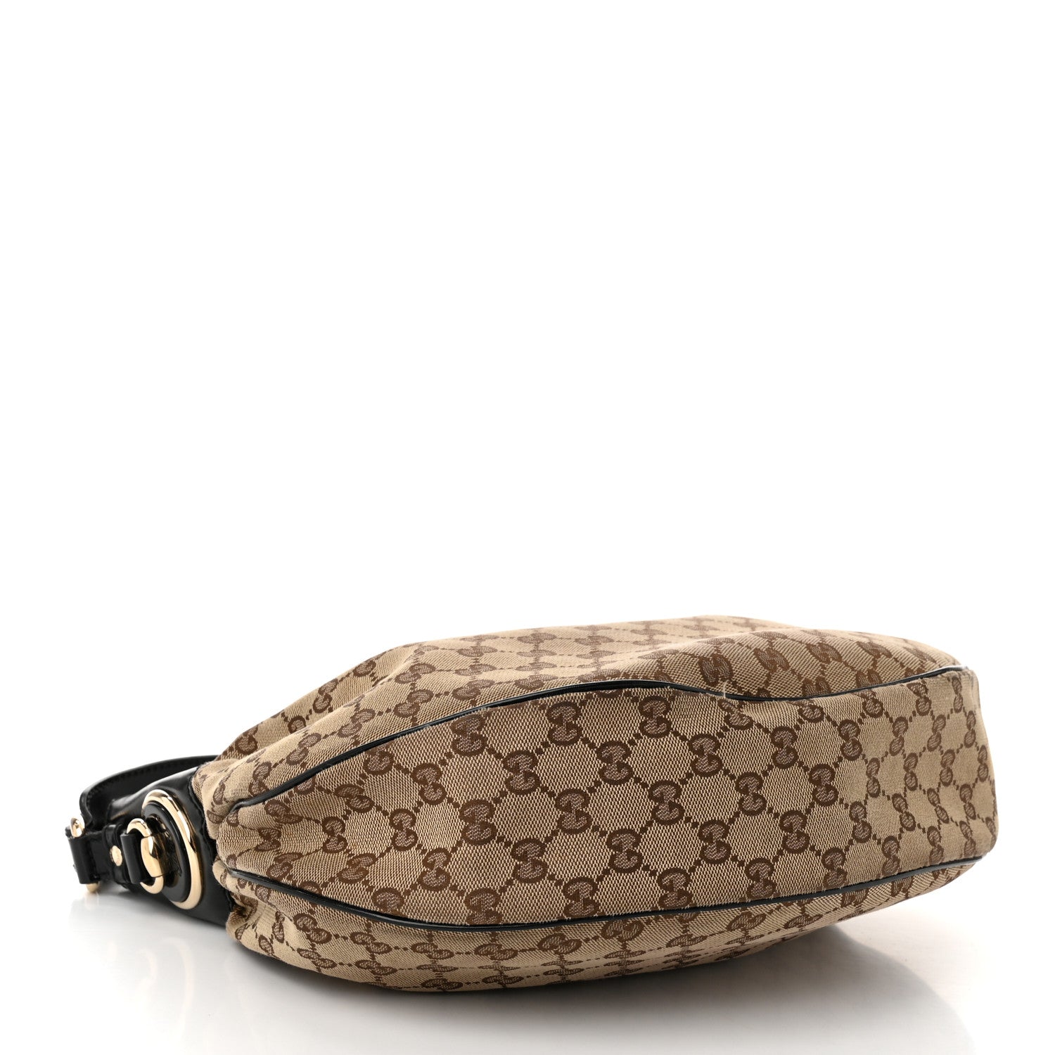 Gucci Monogram Patent Hobo Black 4 of 10