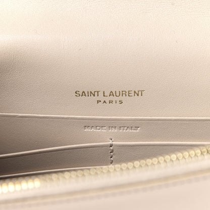 Saint Laurent Smooth Calfskin Classic Monogram Kate Tassel Chain Wallet Nude Powder 6 of 9