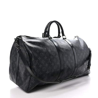 Louis Vuitton Monogram Eclipse Keepall Bandouliere 55 2 of 11