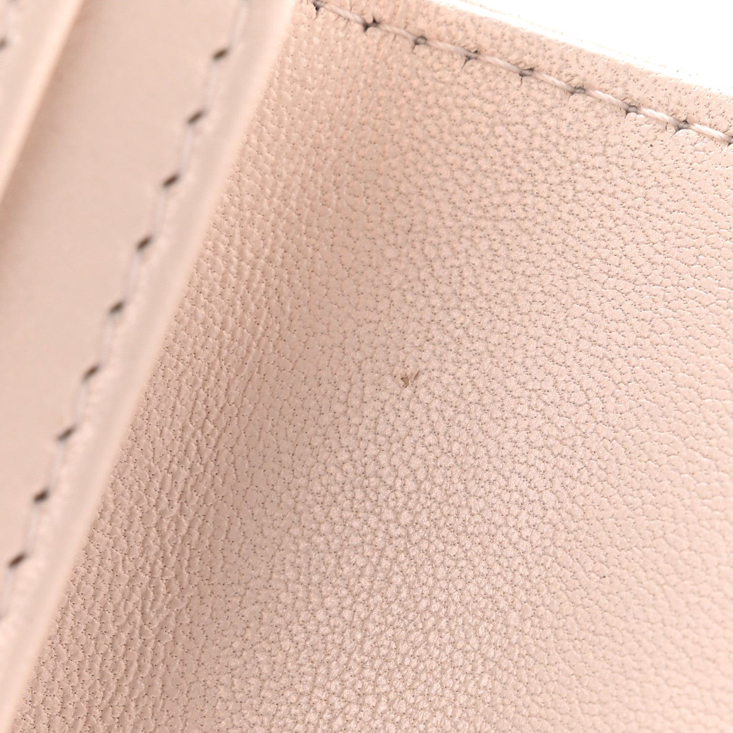 Chanel Caviar Quilted Vintage Mademoiselle Flap Card Holder Beige 9 of 10