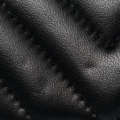 Chanel Lambskin Chevron Quilted Mini Rectangular Flap Black 11 of 12