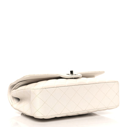 Chanel Caviar Quilted Medium Double Flap White 4 of 10