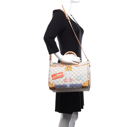 Louis Vuitton Damier Azur Summer Trunks Speedy Bandouliere 30 2 of 11