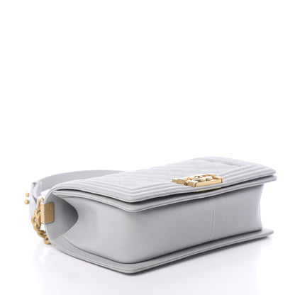 Chanel Caviar Quilted Medium Boy Flap Grey 4 of 9