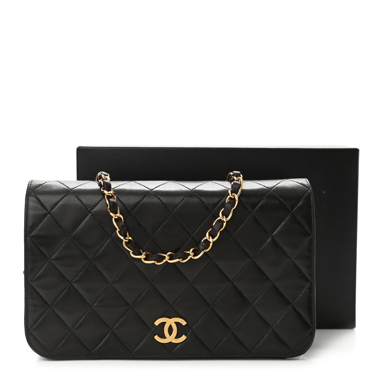 Chanel Lambskin Quilted Small Single Flap Black 11 of 11