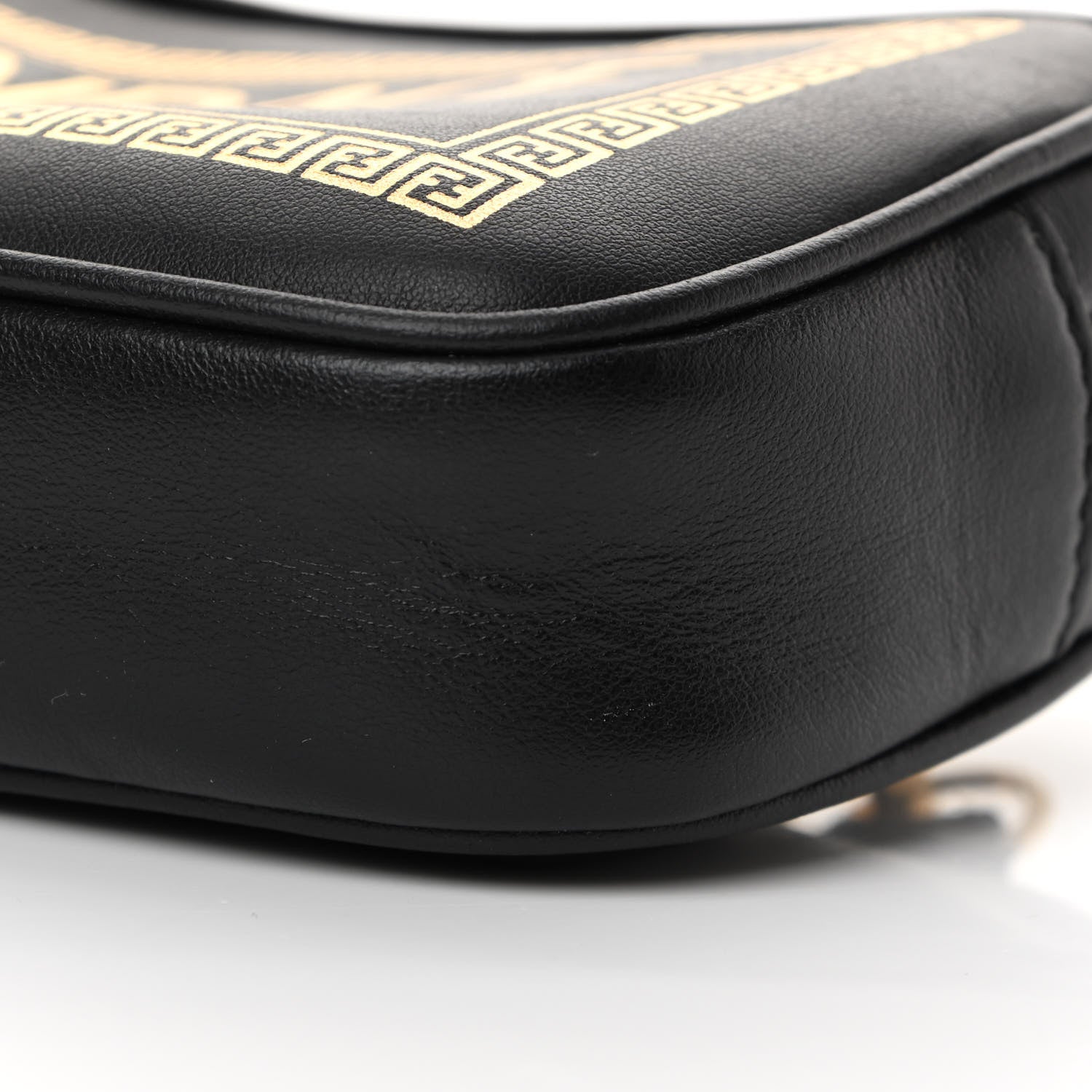 Fendi X VERSACE Vitello Cover Fendace Medusa Small Camera Case Black Gold 10 of 12