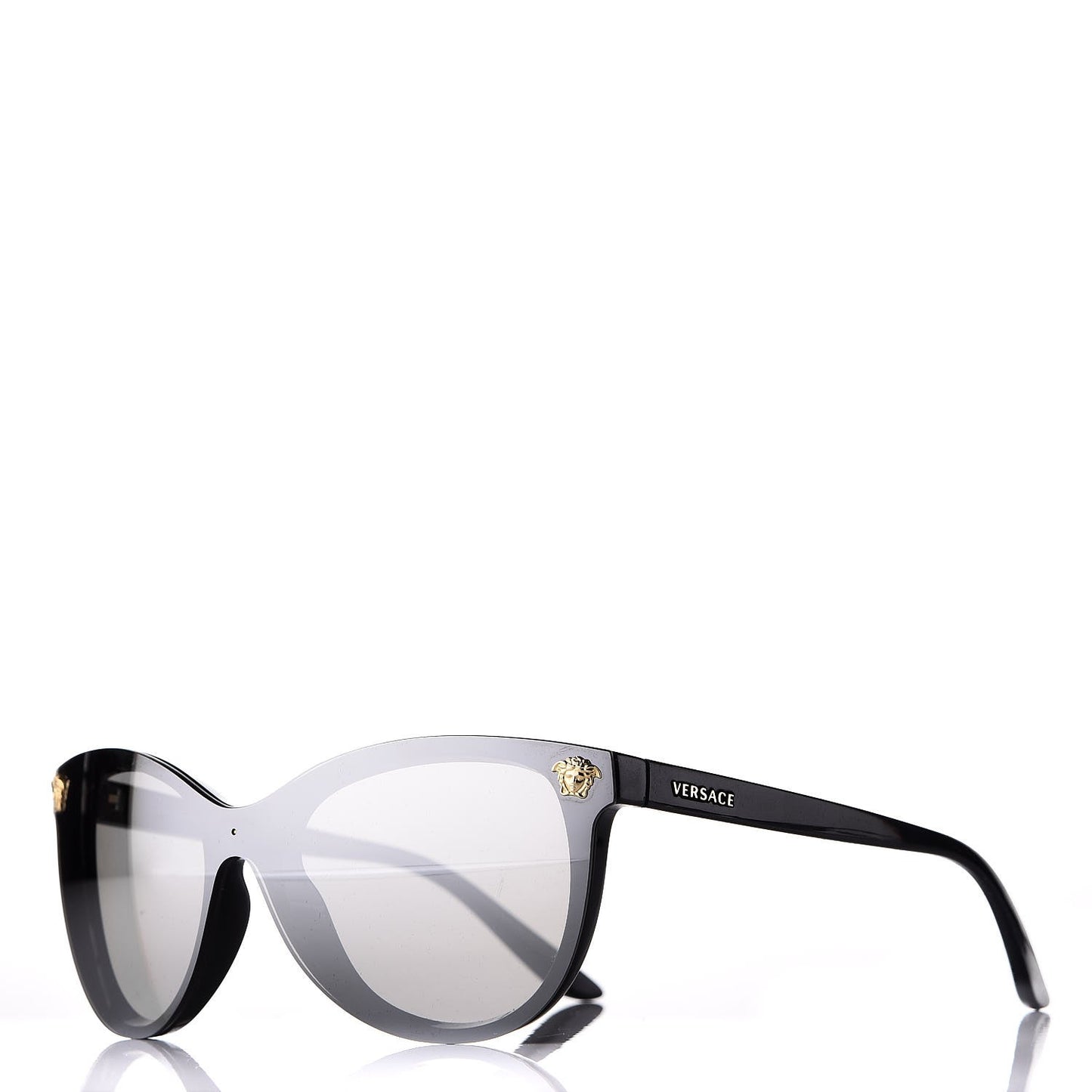 Mirrored Cat Eye Sunglasses 4266 Black