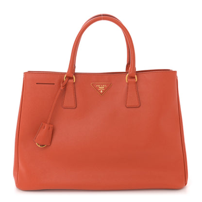 Prada Saffiano Lux Large Tote Papaya 1 of 12