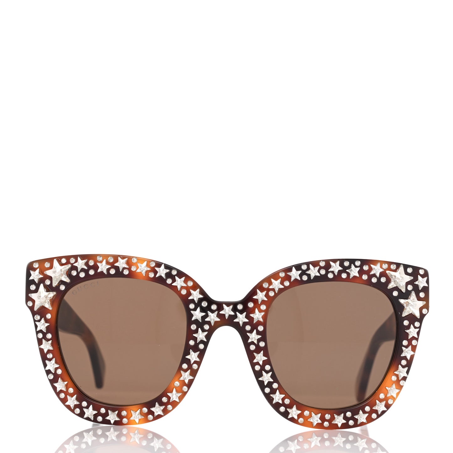 Acetate Stars Cat Eye Sunglasses GG0116S Havana