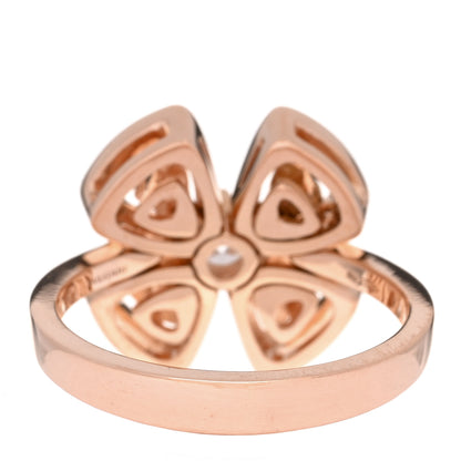 Bulgari 18K Rose Gold Diamond Fiorever Ring 50 5.25 3 of 4