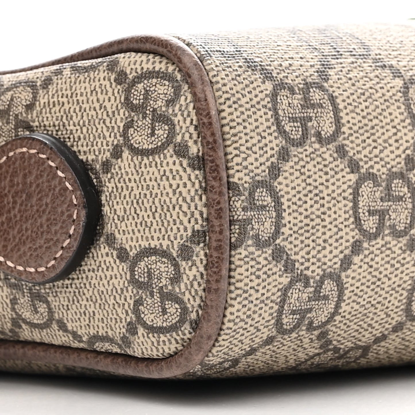 GG Supreme Monogram Web Mini Ophidia Shoulder Bag Brown
