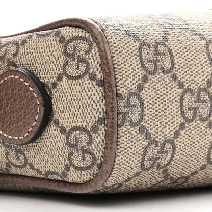 Gucci GG Supreme Monogram Web Mini Ophidia Shoulder Bag Brown 9 of 10