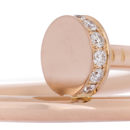 Cartier 18K Pink Gold Diamond Juste Un Clou Bracelet 15 5 of 7