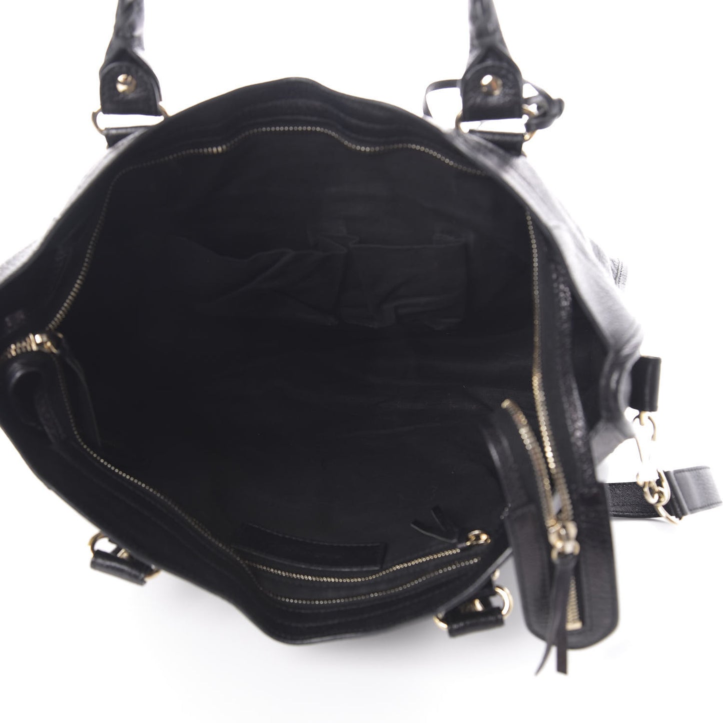 Chevre Gold Metallic Edge Hardware City Black