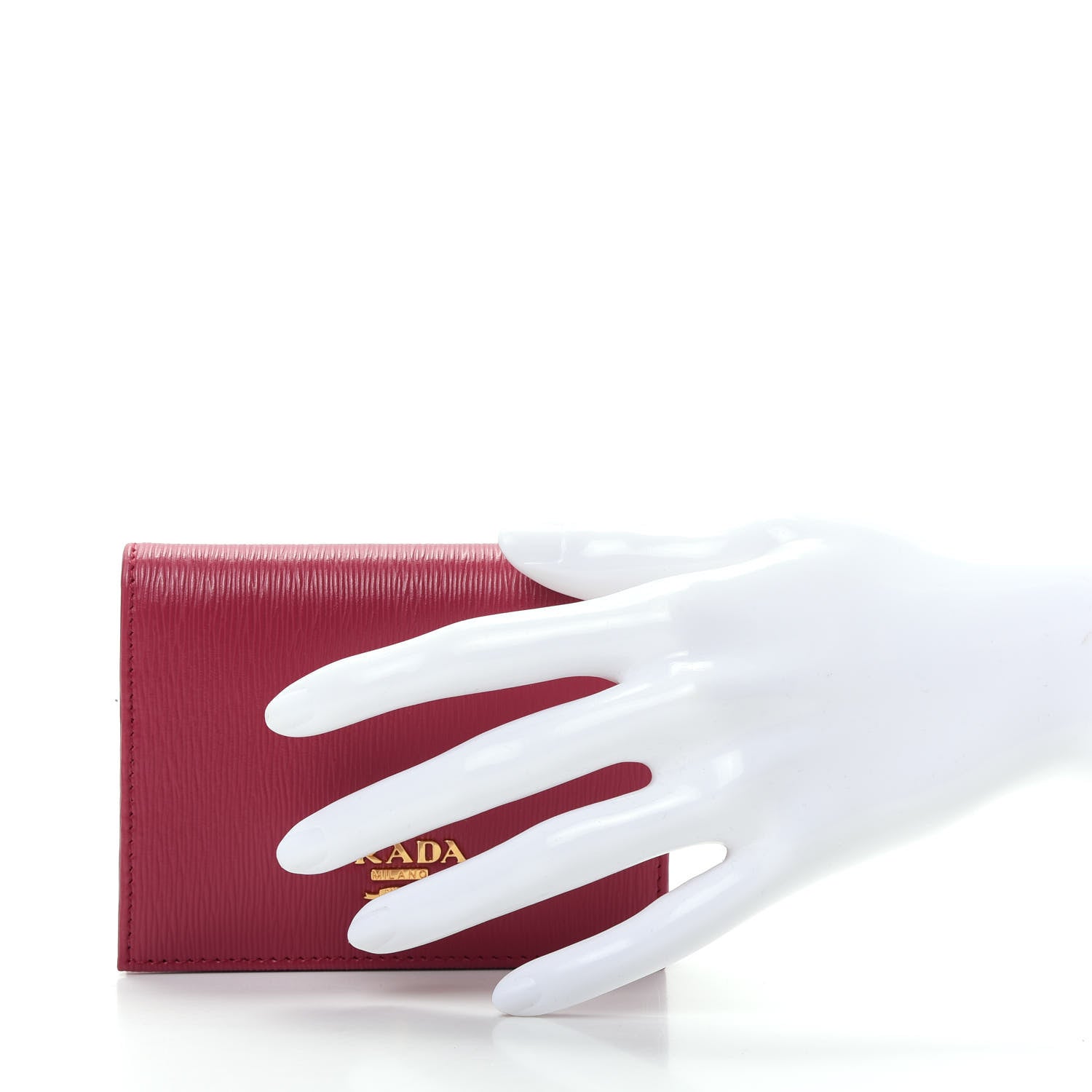 Prada Vitello Move Bi-Fold Wallet Ibisco 2 of 7
