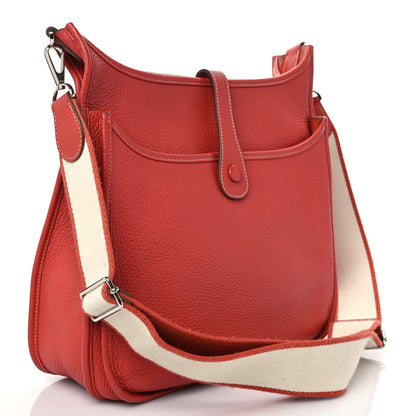 Hermes Taurillon Clemence Amazone Evelyne III GM Sanguine 3 of 13