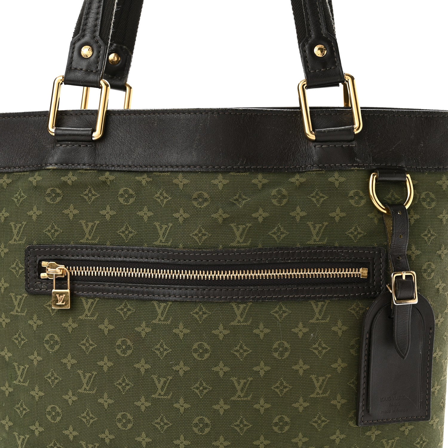 Louis Vuitton Mini Lin Monogram Tote Kaki 7 of 9