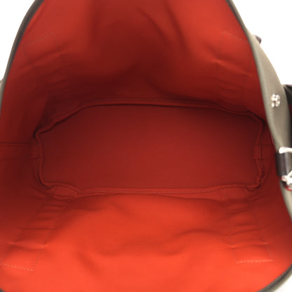Hermes Toile Sac De Pansage Groom Kaki Feu 7 of 12