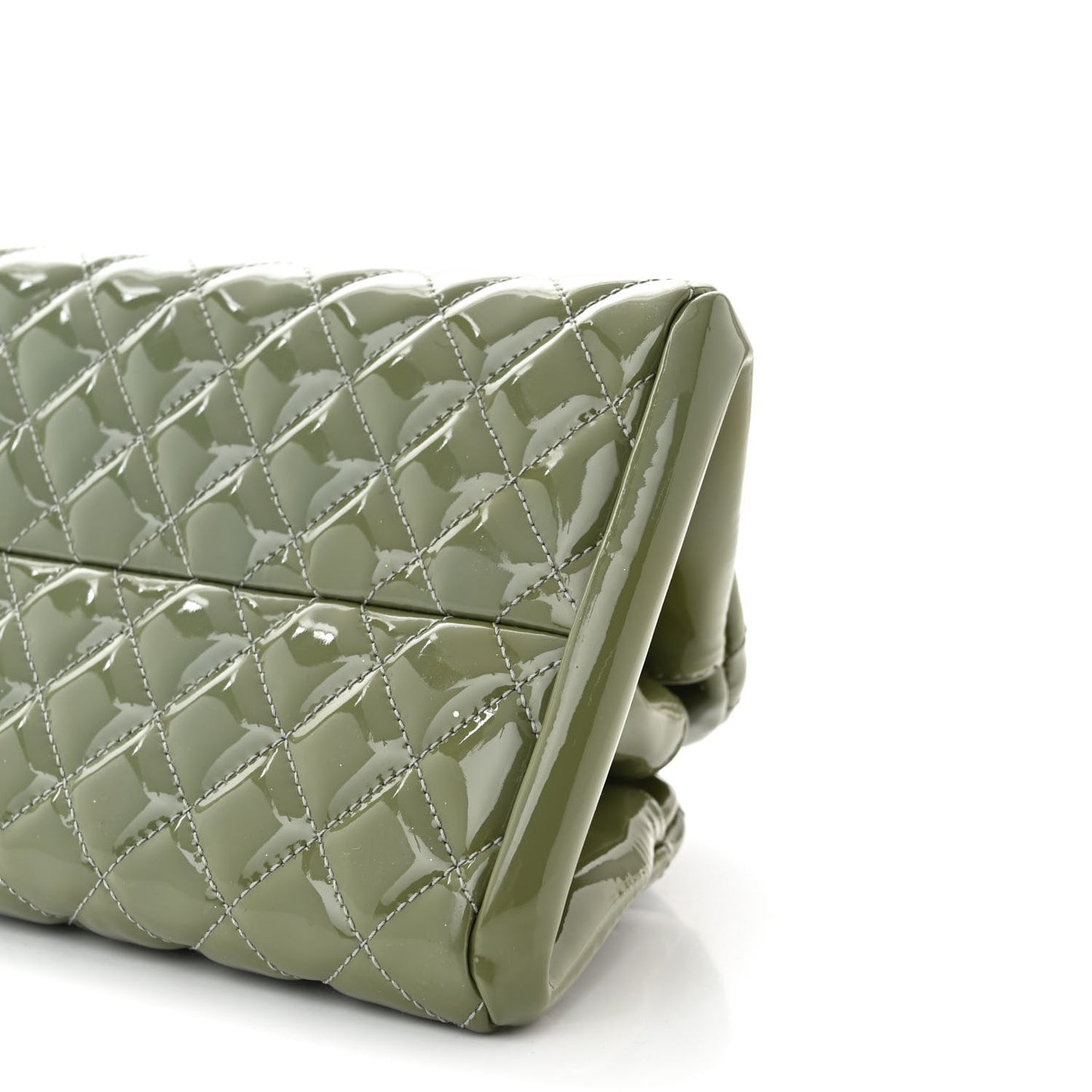 Patent Quilted Medium Just Mademoiselle Green