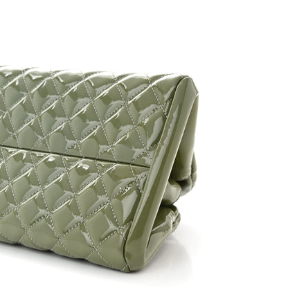 Chanel Patent Quilted Medium Just Mademoiselle Green 10 of 11