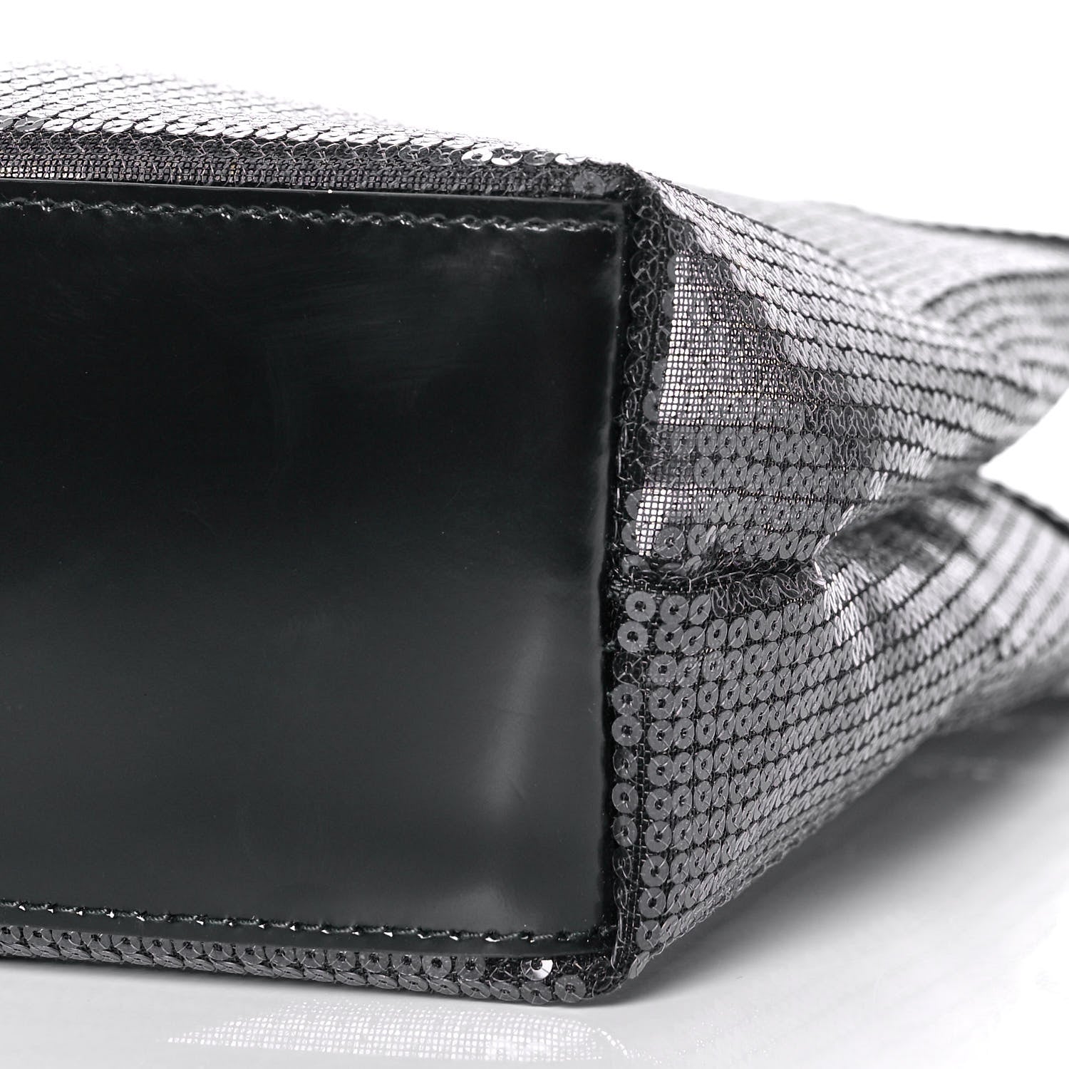 Prada Sequin Mesh Small Tote Bag Black 13 of 14