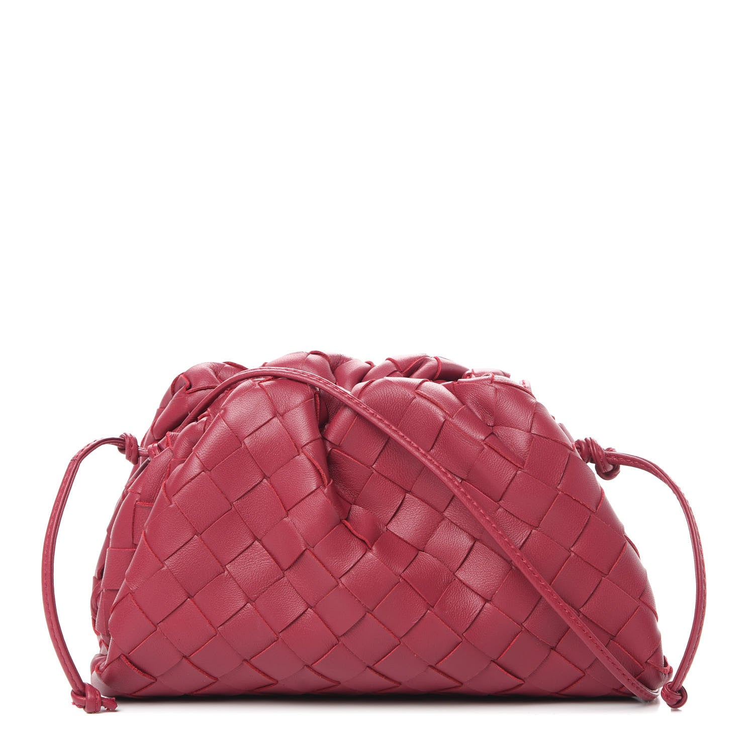 Bottega Veneta Nappa Intrecciato The Mini Pouch Amaranto 1 of 10