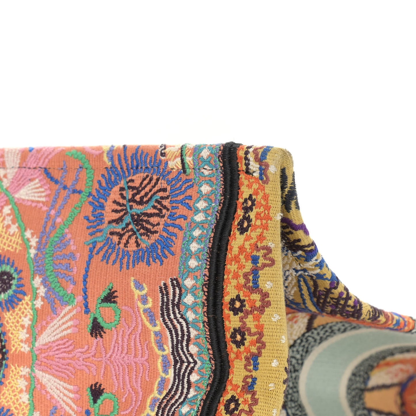 Canvas Embroidered Large In Lights Book Tote Multicolor