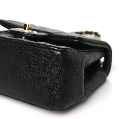 Chanel Caviar Quilted Mini Square Flap Black 10 of 10