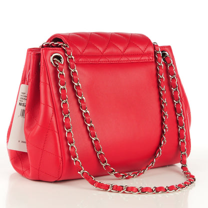 Chanel Lambskin Quilted Accordion Flap Red 3 of 7