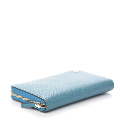 Gucci Dollar Calfskin GG Zip Around Wallet Deep Cobalt 4 of 7