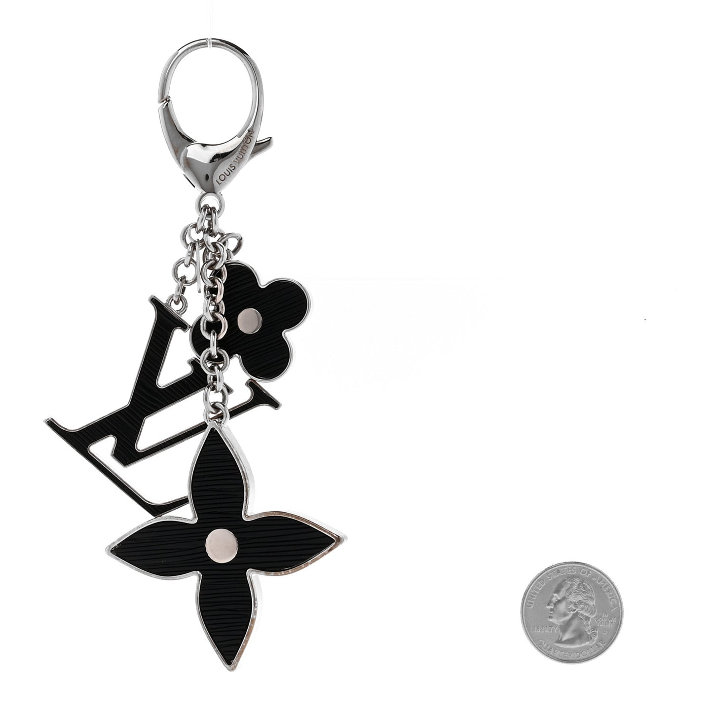 Fleur d Epi Bag Charm Black