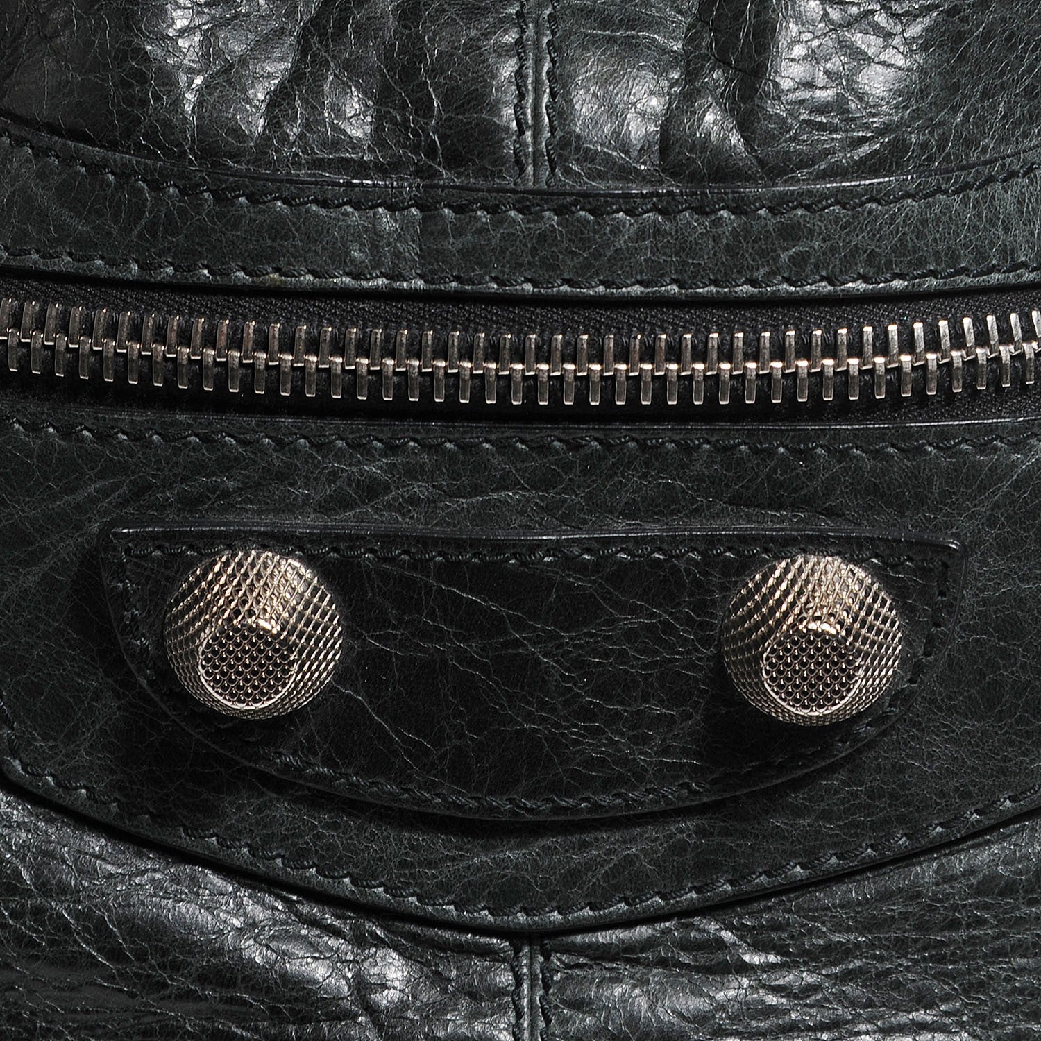 Balenciaga Agneau Giant 21 Silver Hardware Pompon Black 8 of 12