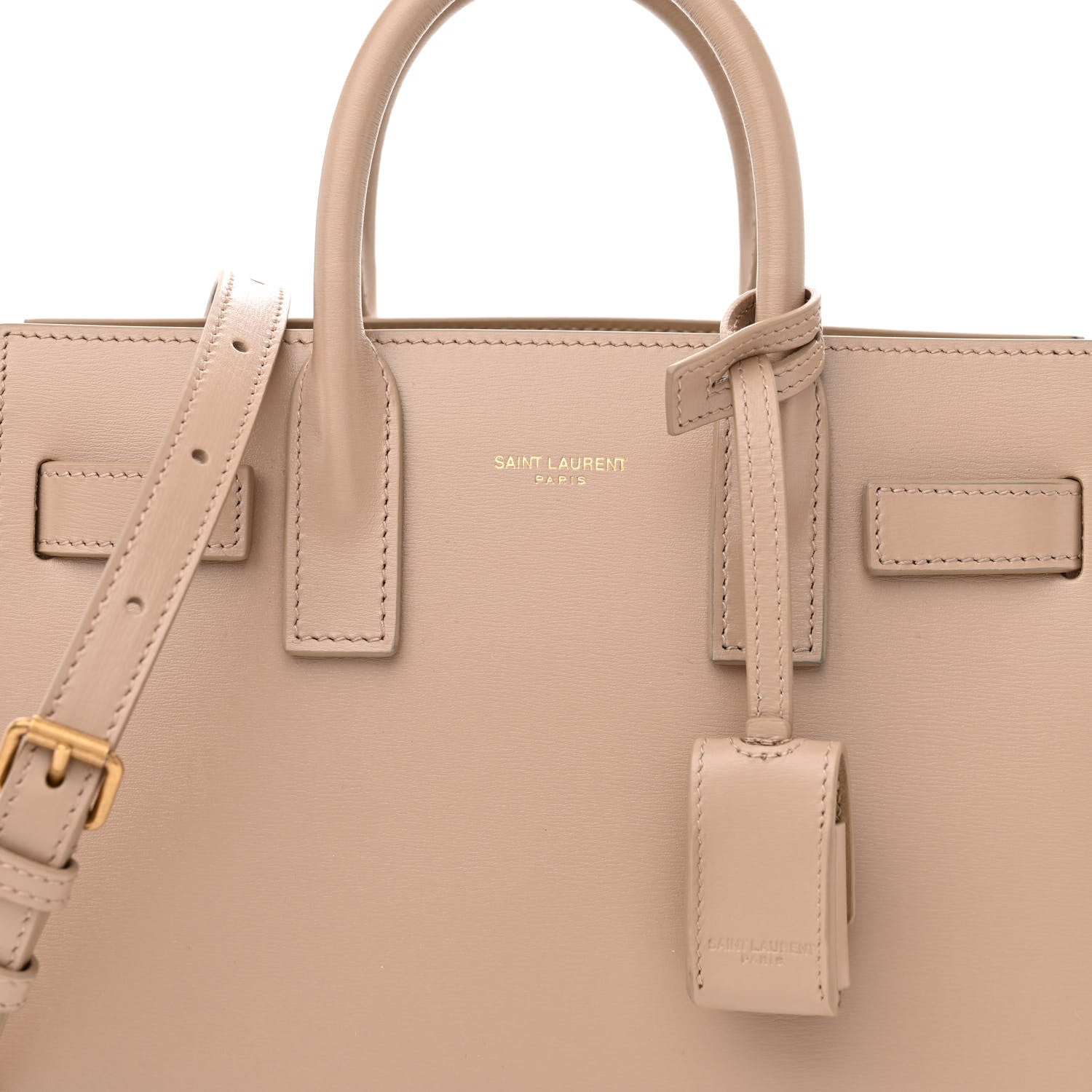 Saint Laurent Calfskin Nano Sac De Jour Beige 8 of 10
