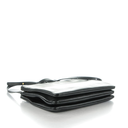 Celine Lambskin Large Trio Crossbody Bag Black 4 of 8